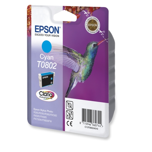 Epson T080240 inktcartridge blauw [7,4ml]