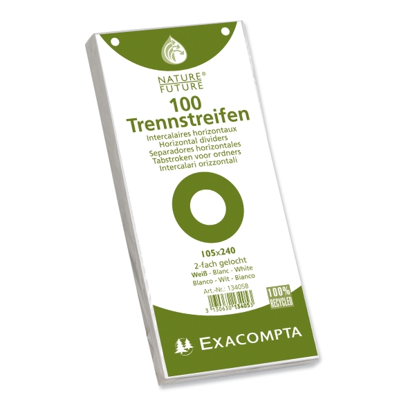 Exacompta rectangle dividers cardboard 190g blue - pack of 100 TEST LB