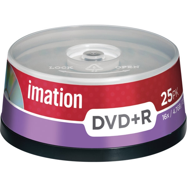 Imation DVD+R 4.7GB 1-16x snelheid spindle - pak van 25