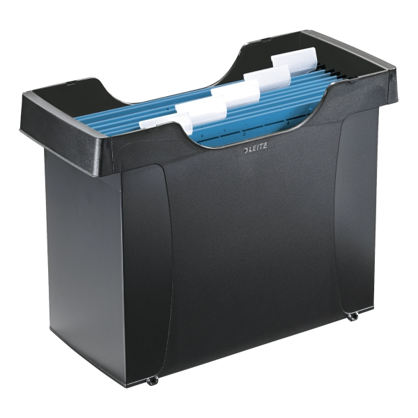 Leitz 1908 Suspension File Unit With 8 Files In Black