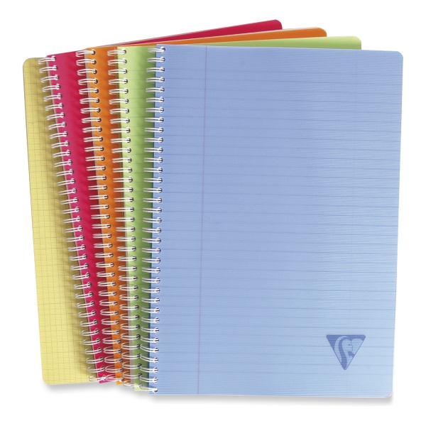 Clairefontaine Linicolor cahier spiralé A4 ligné 90 feuilles