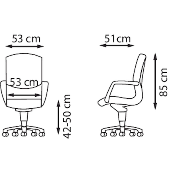 INTERSTUHL H212 FIRE RETARDANT SYNCHRON MANAGEMENT LEATHER CHAIR