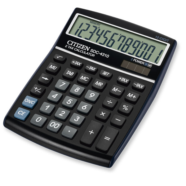 CITIZEN SDC-4310  CALCULATOR 12 DIGITS BLACK