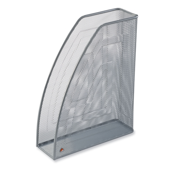 Alba Mesh magazine rack silver