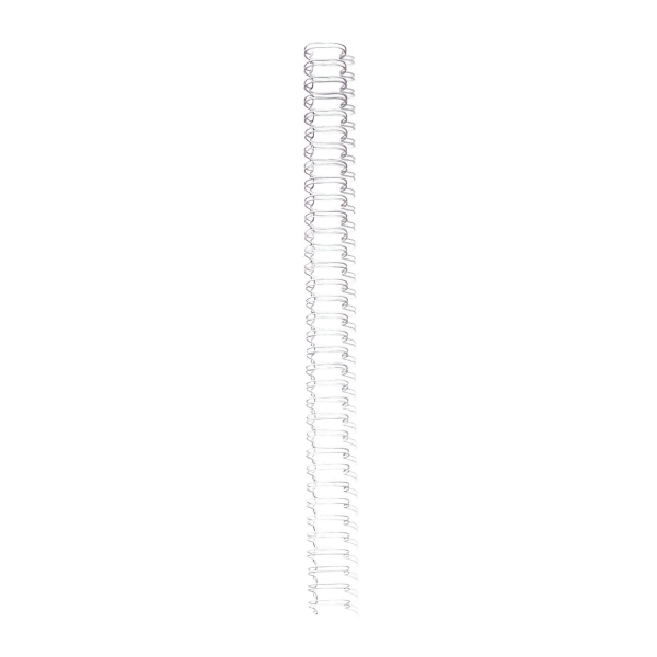 Pavo metal wire 12,7 mm (81-100 pages) white - pack of 100