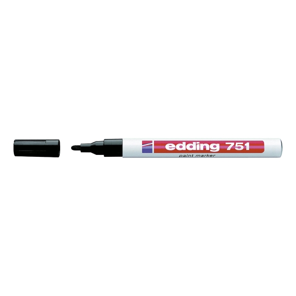 Edding 751 paint marker bullet tip 1-2mm black