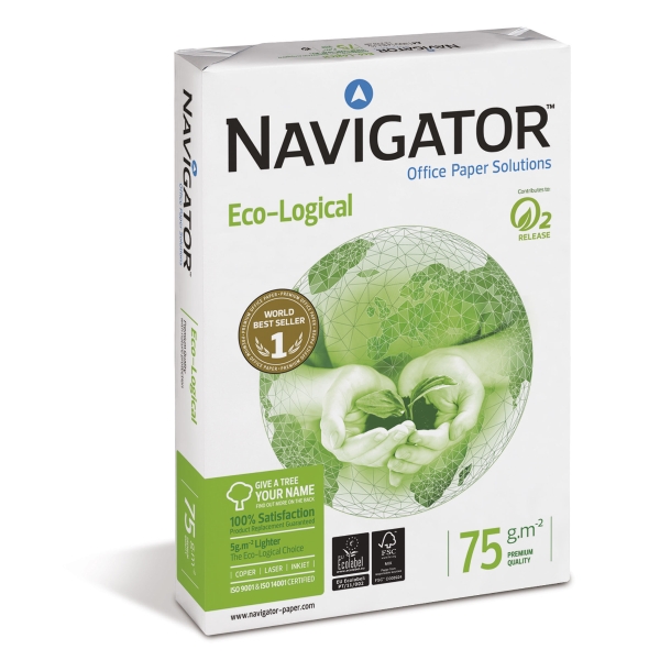 Navigator Eco Paper A3 75 Gram White - Ream Of 500 Sheets