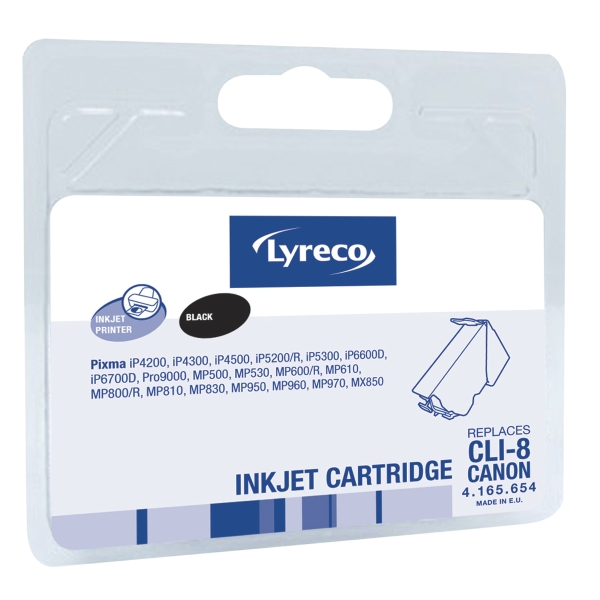 LYRECO CANON COMPATIBLE INKJET CARTRIDGE FOR CLI-8 BLACK