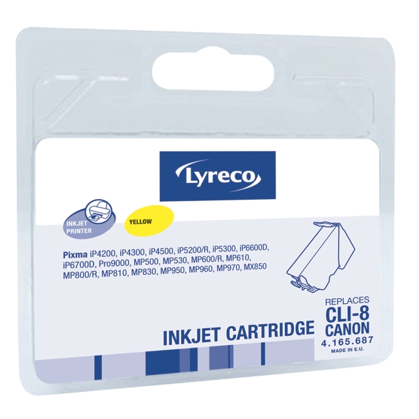 LYRECO CANON COMPATIBLE INKJET CARTRIDGE FOR CLI-8 YELLOW