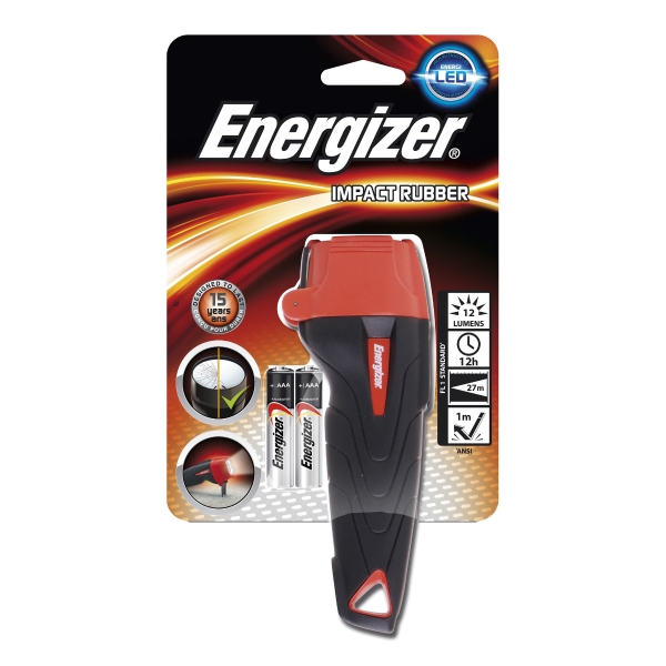 Energizer Rubber Impact Torch - 60 lumens