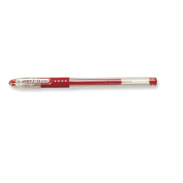 Pilot G-1 Grip refillable gel roller with cap 0,5mm red