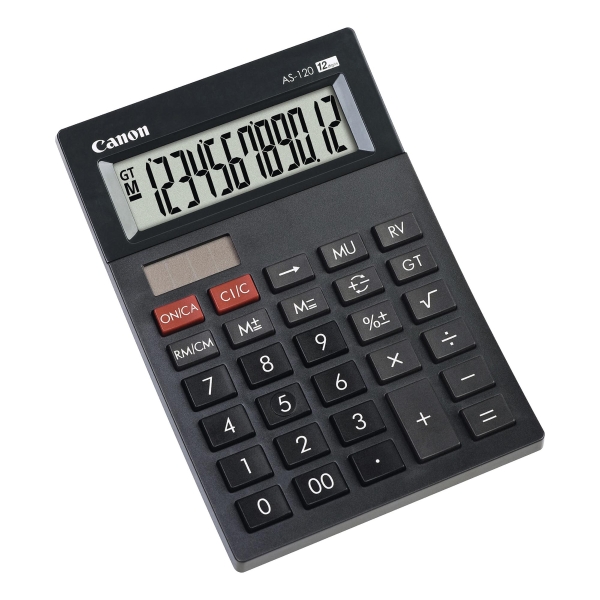 CANON AS-120 12-DIGIT POCKET CALCULATOR