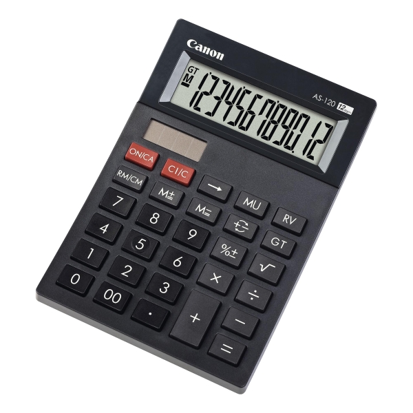 CANON AS-120 12-DIGIT POCKET CALCULATOR