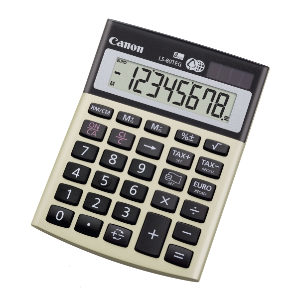 CANON LS-80TEG POCKET CALCULATOR 8 DIGITS