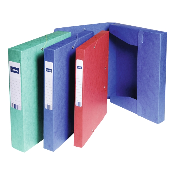 Lyreco filing box cardboard spine of 6cm green