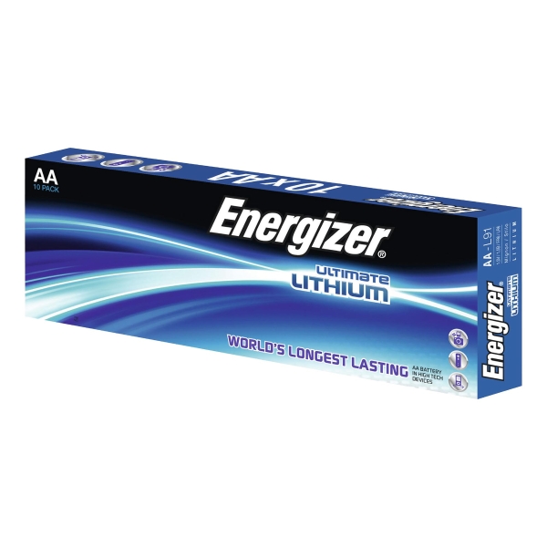 Baterie ENERGIZER® Ultimate Lithium LR6/AA, w opakowaniu 10 sztuk