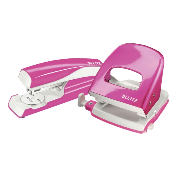 Leitz NeXXt Series WOW 5502 Metal Office Stapler - Metallic Pink