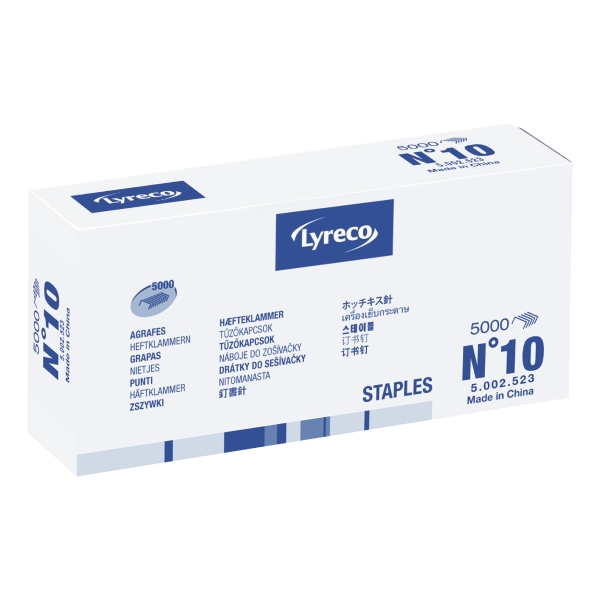 LYRECO STAPLES N°10  - BOX OF 5,000