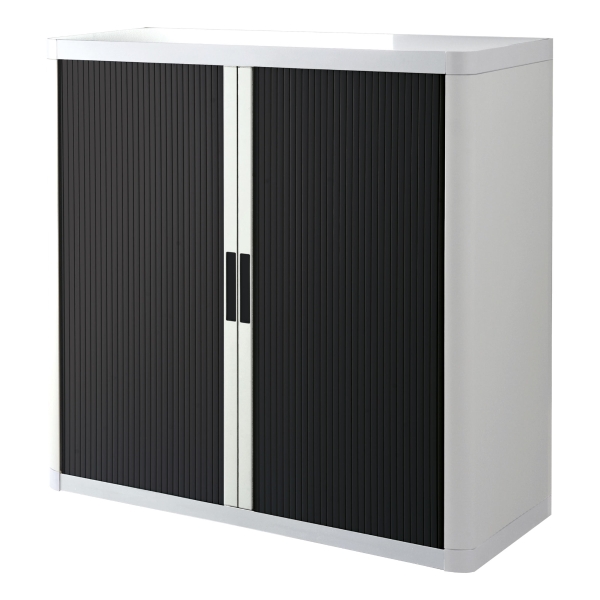 PAPERFLOW CUPBOARD 1M BLACK/ WHITE