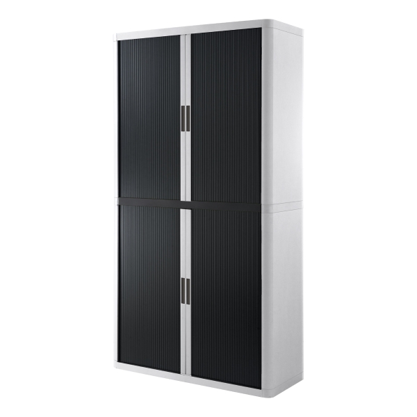 PAPERFLOW CUPBOARD 2M BLACK/ WHITE