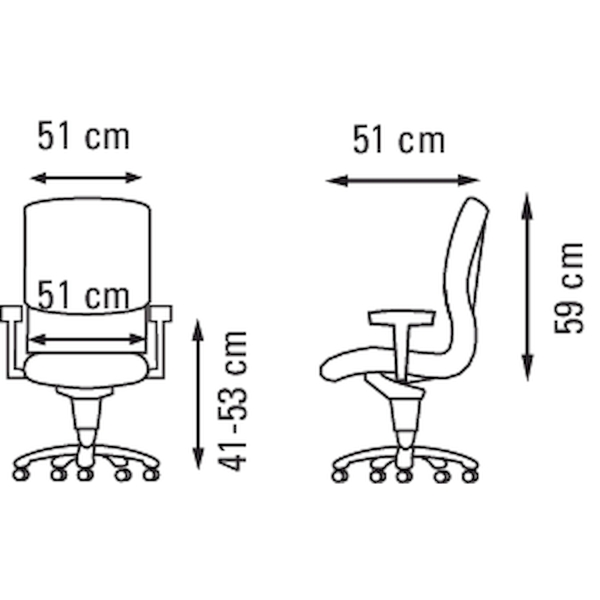 INTERSTUHL NETLINE N157 SYNCHRONE CHAIR BLACK