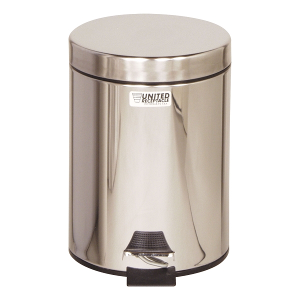 Rubbermaid Stainless Steel 5 Litre Pedal Bin