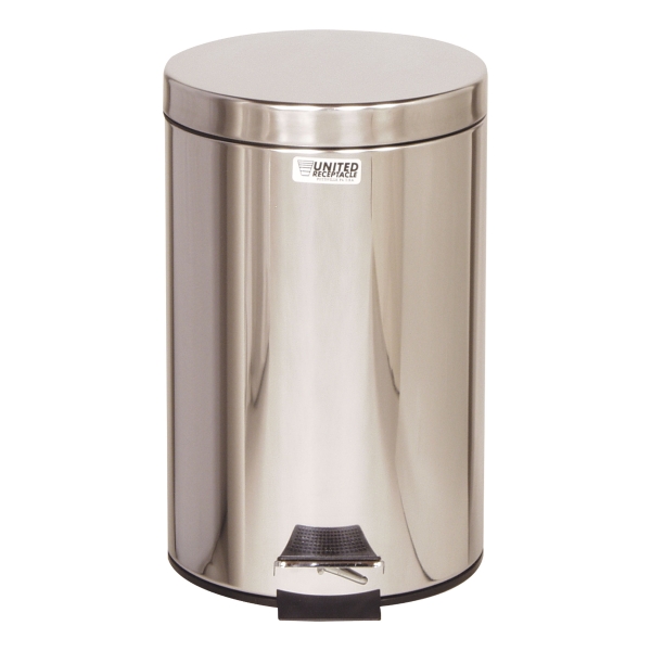 Rubbermaid Stainless Steel 12 Litre Pedal Bin