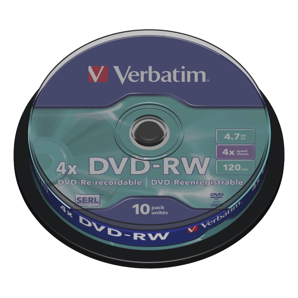 Verbatim DVD-RW Spindle Box of 10