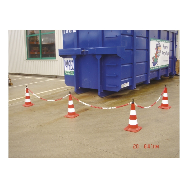 VISO SECURITY CONES 50CM RED/WH