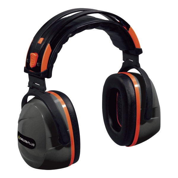 Delta Plus Yas Marina Foldable Ear Defender - Grey/Orange