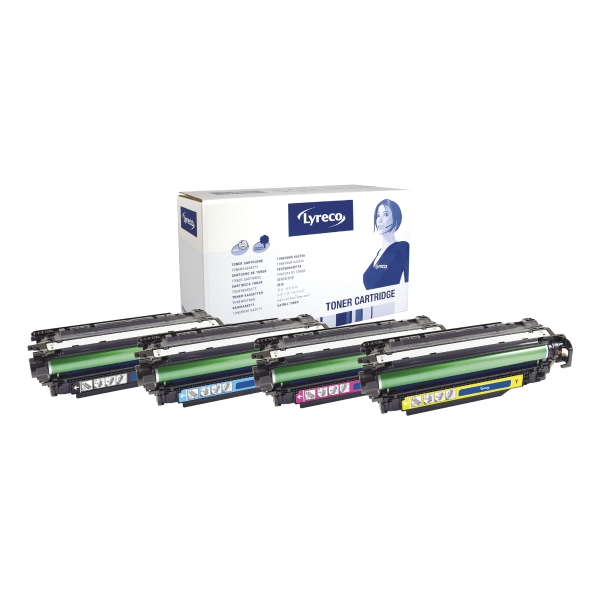 Lyreco compatibele HP tonercartridge CE403A rood [6.000 pag]