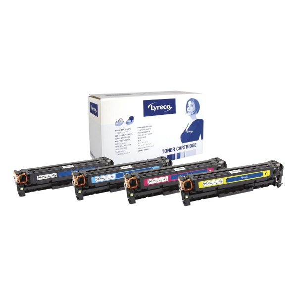 Lyreco Compatible 305A HP CE411A Laserjet Toner Cartridge Cyan