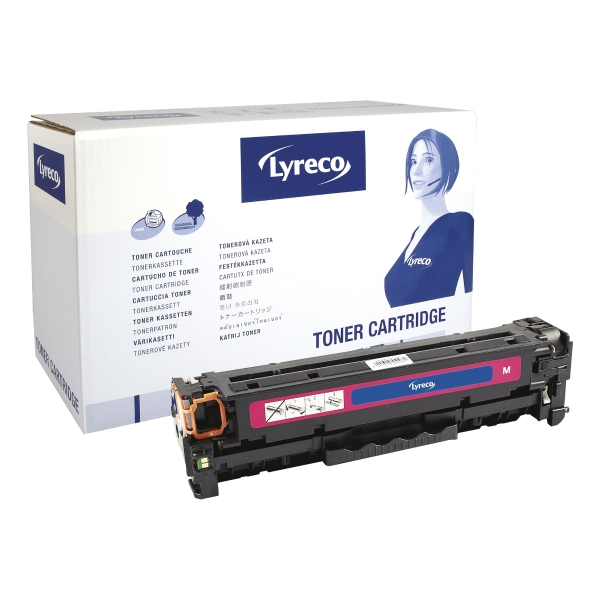 Lyreco Compatible 305A HP CE413A Laserjet Toner Cartridge Magenta