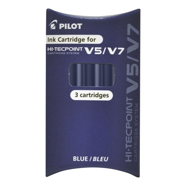 Pilot V5 Hi-Tecpoint Rollerball Refills Blue - Box of 3