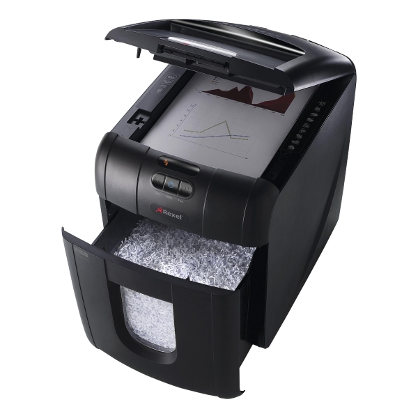 REXEL AUTO+ 100M HANDS FREE MICRO CUT SHREDDER