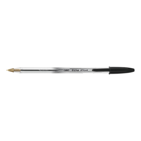 BIC CRISTAL STYLUS BALL PEN BLK