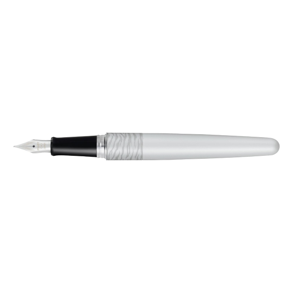 PILOT MR WHITE TIGER FOUNTAIN PEN WITH WHITE BODY IN GIFT BOX