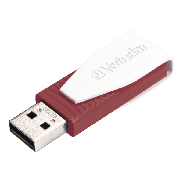 Verbatim Store'N'Go Swivel USB Flash Drive Red 16Gb