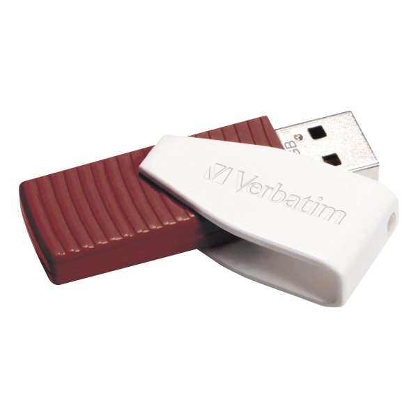 Verbatim Store'N'Go Swivel USB Flash Drive Red 16Gb