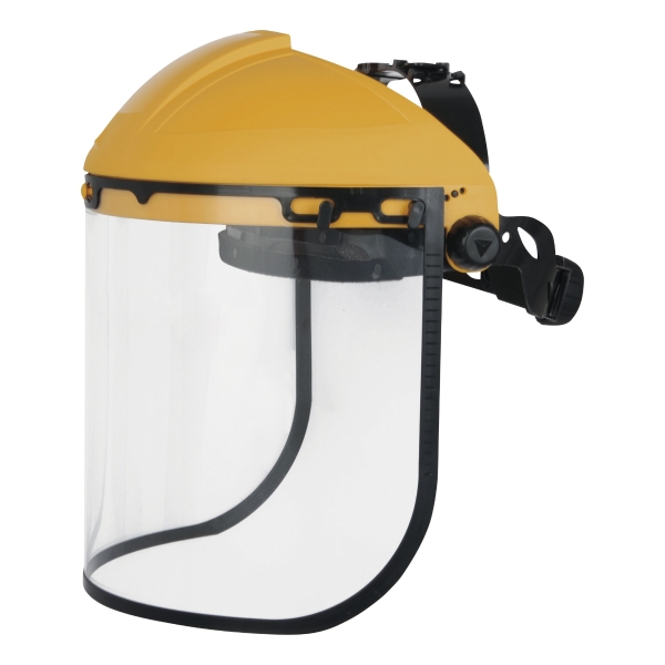 Delta Plus Balibi2 Clear Faceshield & Visor Yellow/Black