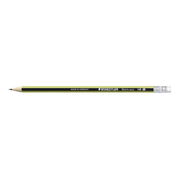 Staedtler Noris Eco Pencil HB Rubber Tipped Box of 12