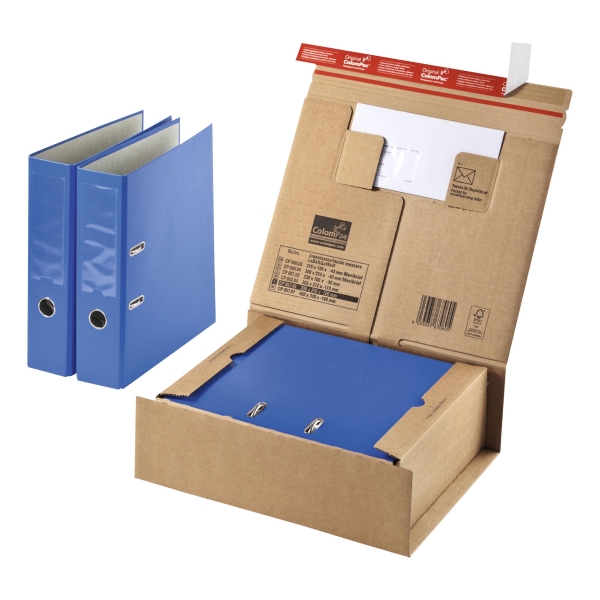 COLOMPAC PARCEL DISPATCH BOX SELF-SEALING A4+ 330 X 290 X 120MM - PACK OF 10