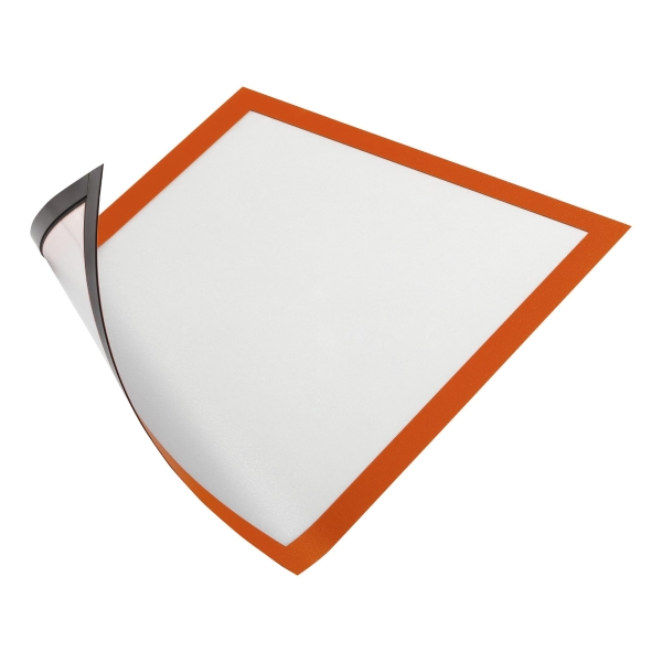 DURABLE DURAFRAME MAGNETIC FRAME A4 ORANGE - PACK OF 5