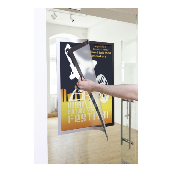 DURABLE 499523 DURAFRAME POSTER A2 SILV