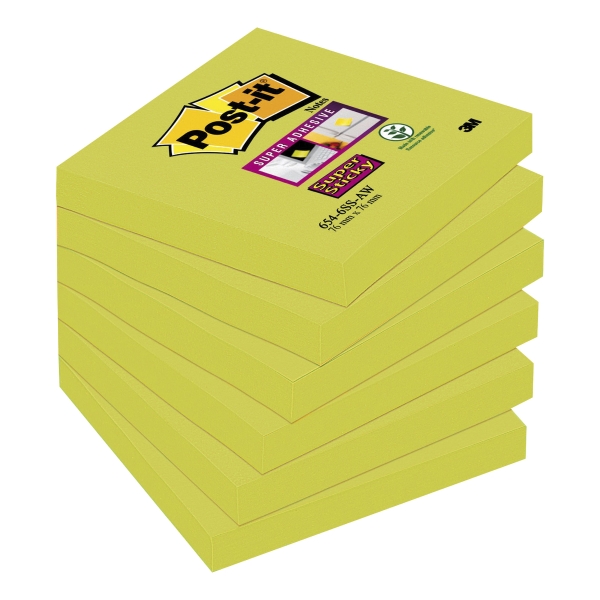 Post-it Super Sticky Notes 76x76 mm asparagus green - pack of 6