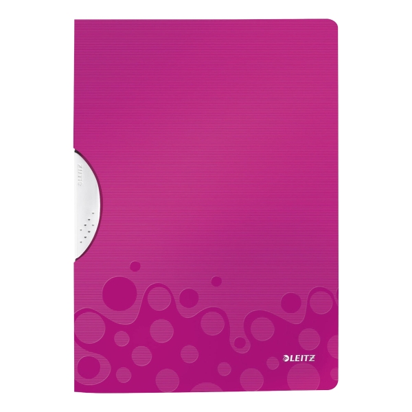 LEITZ WOW COLOUR CLIP FOLDER PINK