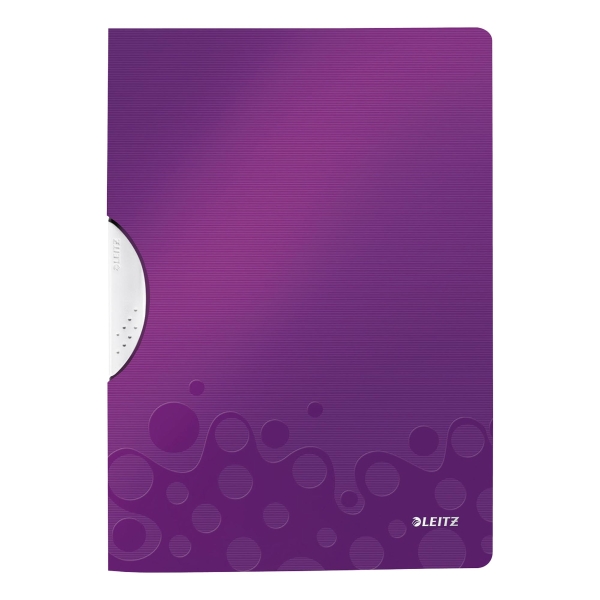 LEITZ  WOW COLOUR CLIP FOLDER PURPLE