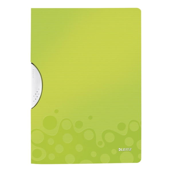 LEITZ  WOW COLOUR CLIP FOLDER GREEN