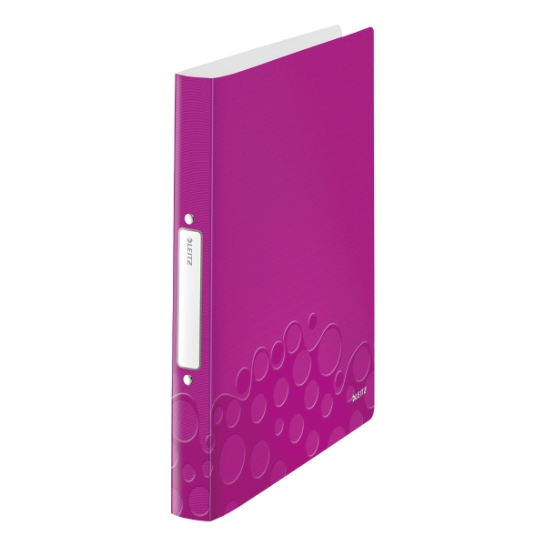 LEITZ 4257 WOW 2-RING BINDER PINK