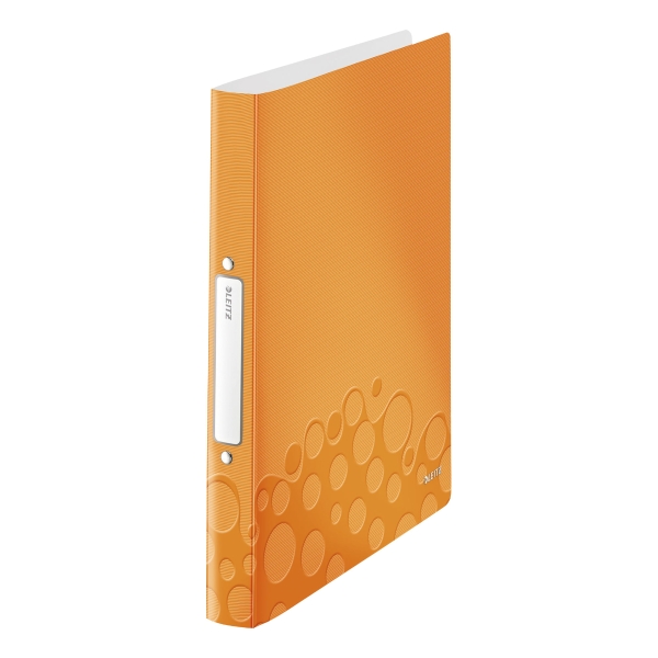 LEITZ 4257 WOW 2-RING BINDER ORANGE